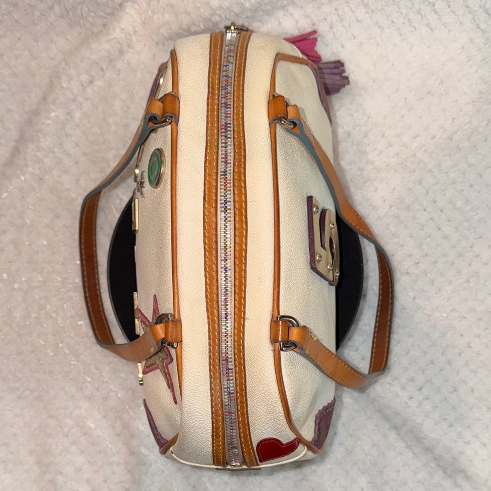 RARE - VINTAGE - Dooney & Bourke Lindsay Lohan #5 Rainbow IT Bag - Picture 9 of 15